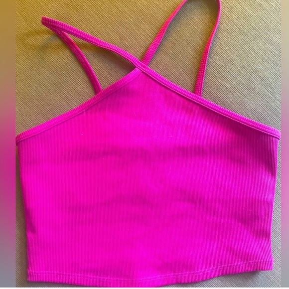 ALO Yoga Tops - Alo Goddess Ribbed Cross Cropped Tank